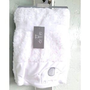 Cutie Pie Baby Le Top Bebe Baby Blanket 30"x40" White NWT